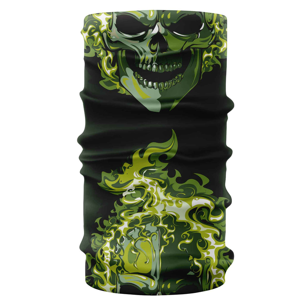 "Foc-Craniu" verde bandană, buff, multifunctionala tubulara. liratech.ro bandană multifuncțională, buff