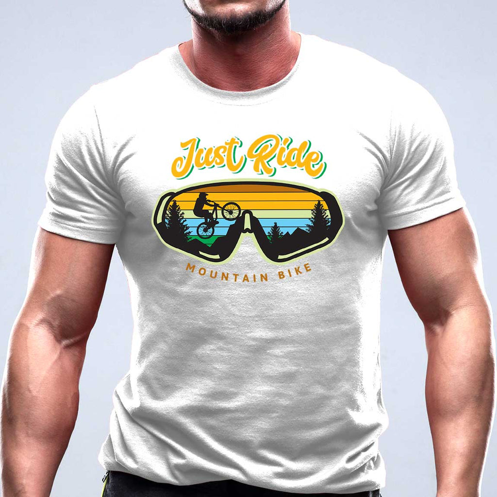 MTB Just ride bicicleta - tricou din bumbac