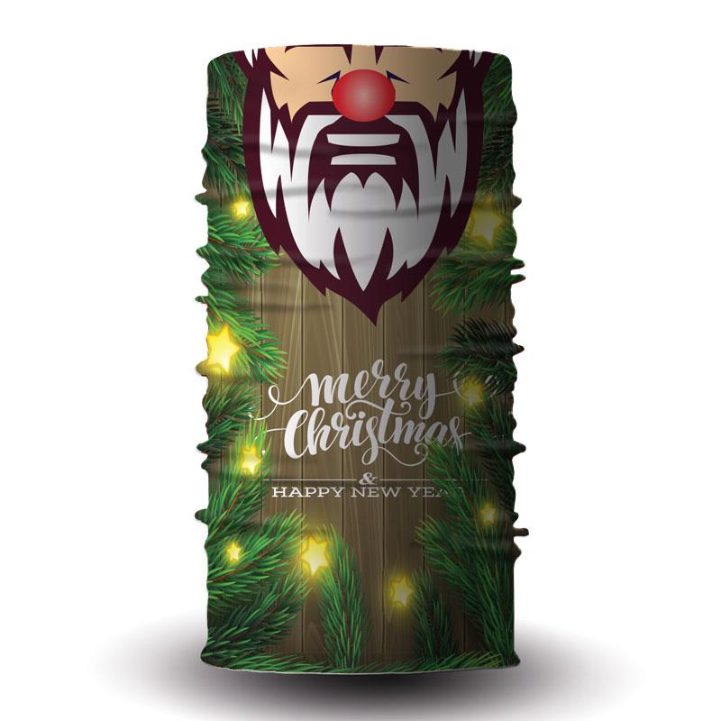 Moș Crăciun verde bandană, buff, multifunctionala tubulara. liratech.ro bandană multifuncțională, buff