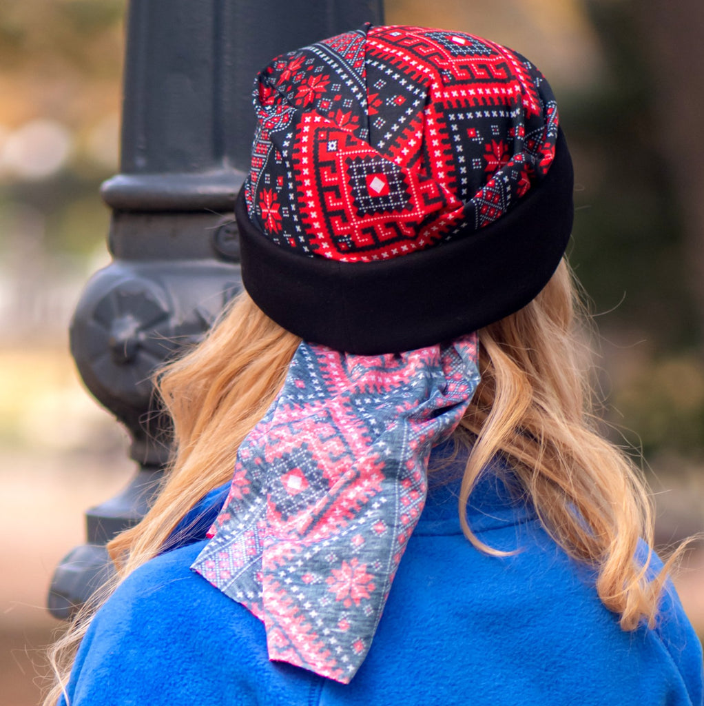 Maria broderii tradiționale bandană cu polar, buff, multifunctionala tubulara. liratech.ro bandană multifuncțională, buff