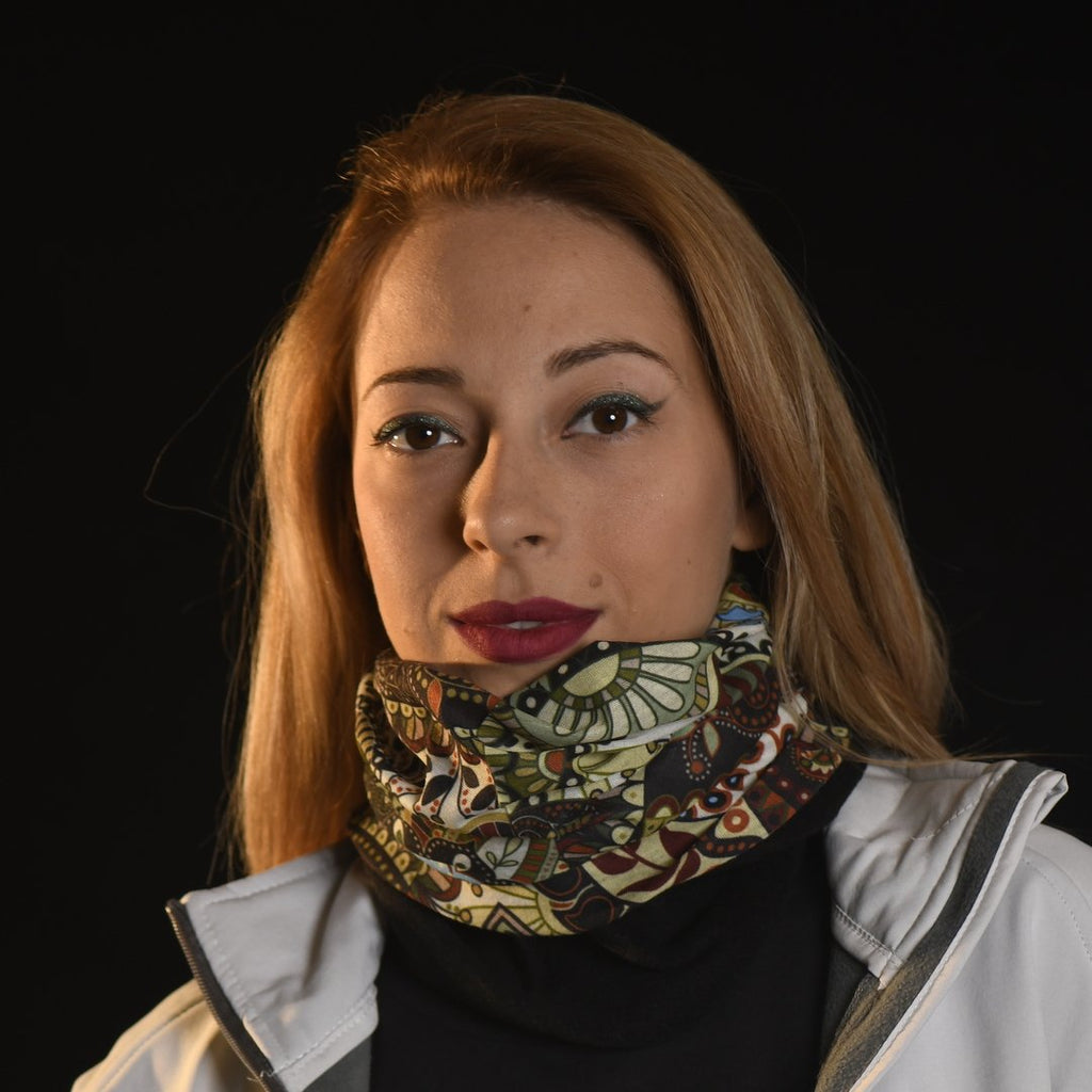 Mila mandala bandană cu polar, buff, multifunctionala tubulara. liratech.ro bandană multifuncțională, buff