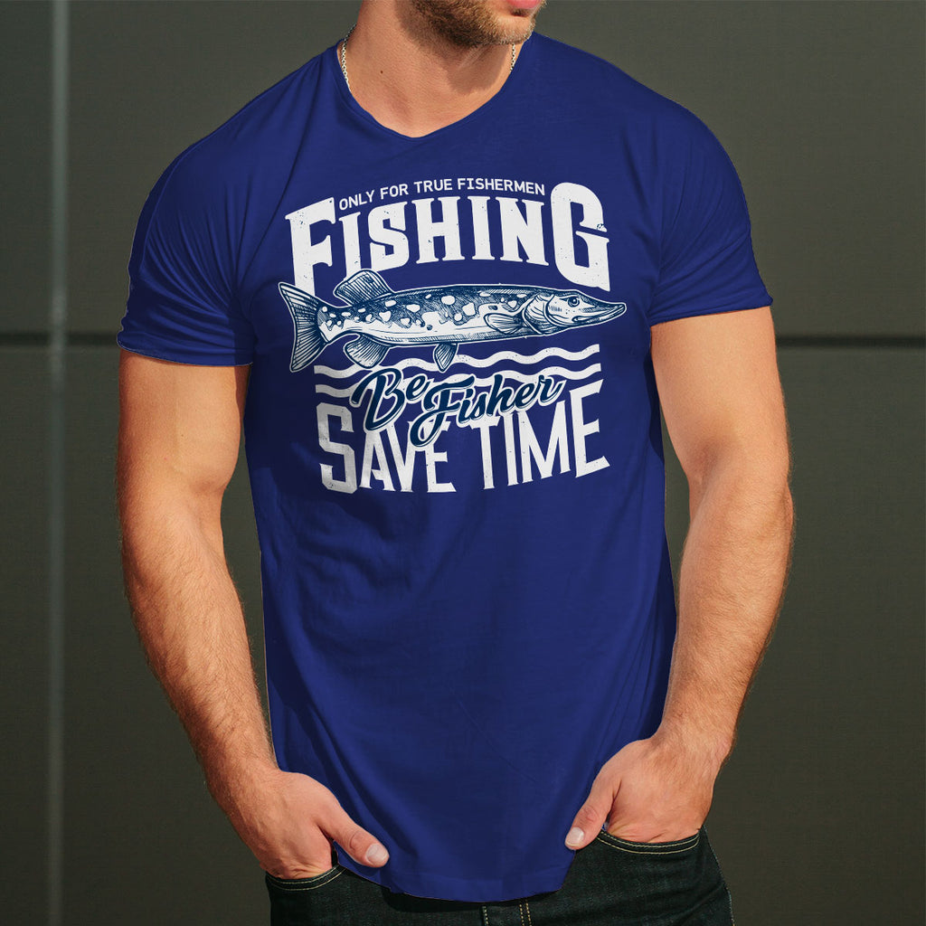 Be Fisher Save Time tricou