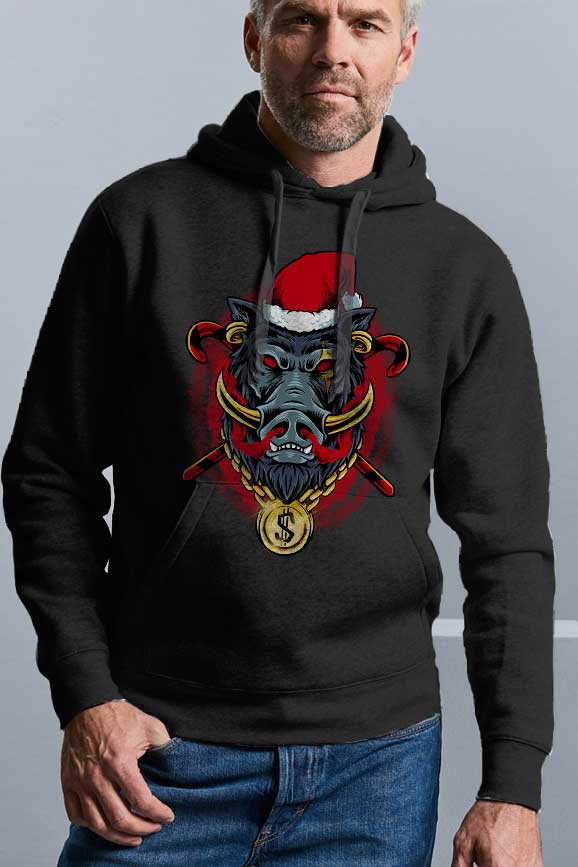 GOLDEN BOAR - de Crăciun sau în ciuda sărbătorilor - un tricou, o bluză sau un hanorac-liratech.ro