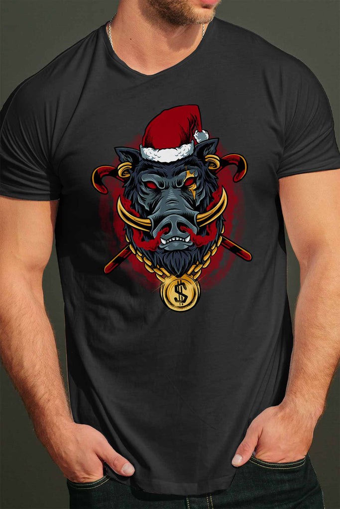 GOLDEN BOAR - de Crăciun sau în ciuda sărbătorilor - un tricou, o bluză sau un hanorac-liratech.ro