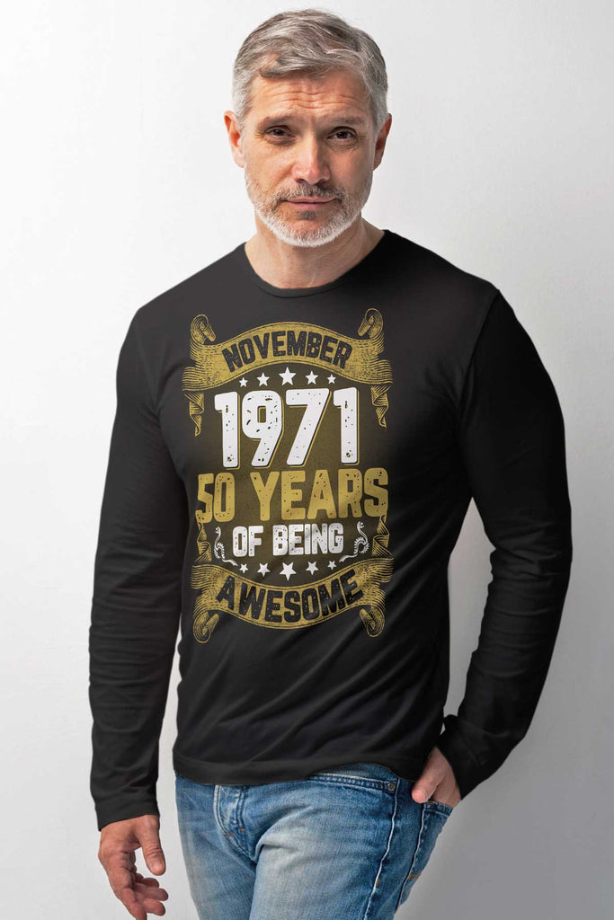 50 de ani golden scroll -  pentru jubilee de 18, 20, 30, 40, 50 - tricou, bluză sau hanorac.