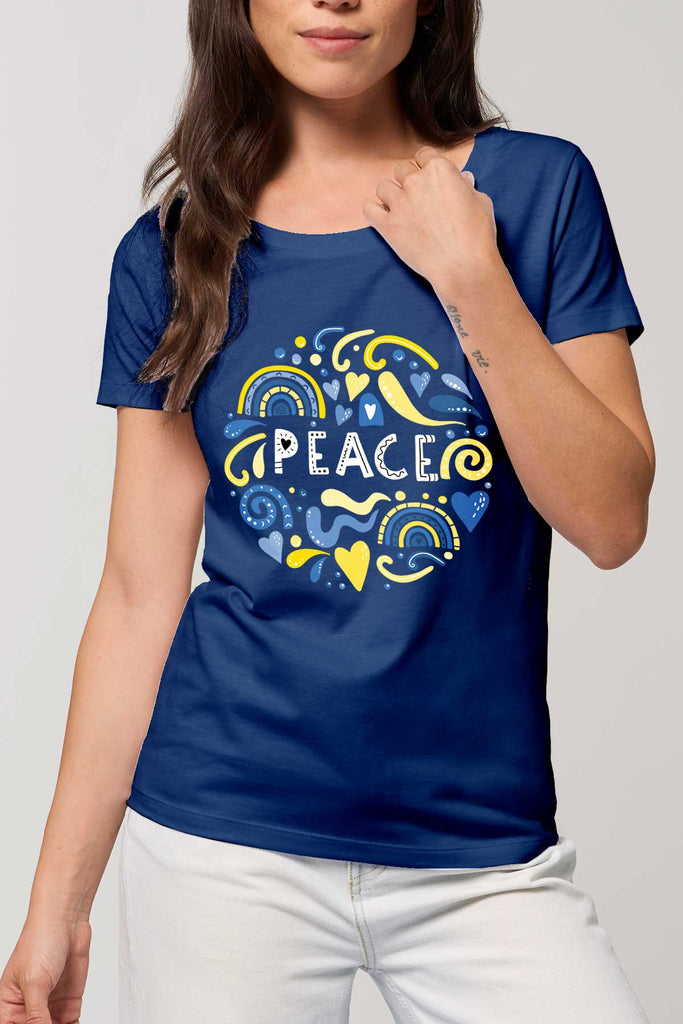 Peace for Ucraina - Tricou navy
