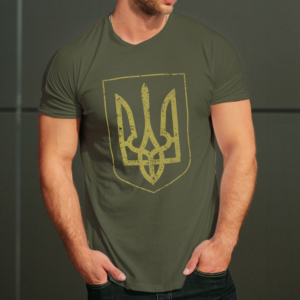 olive Trident ucrainean - tricou cu motive ucrainene liratech.ro bacumba