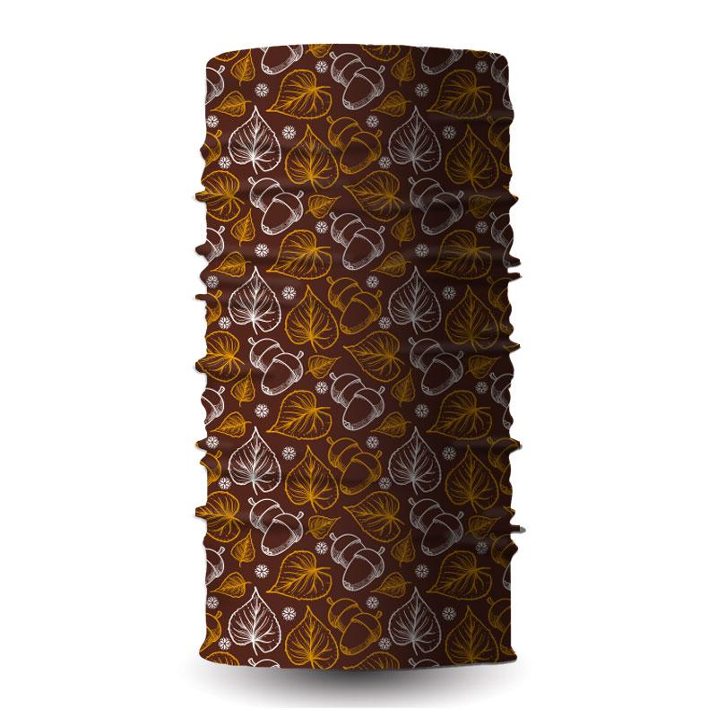 "Bandana de toamnă" maro bandana, buff, multifunctionala tubulara. liratech.ro bandană multifuncțională, buff